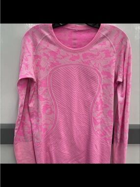 lululemon athletica Pink Seamless Long-Sleeve Performance Top